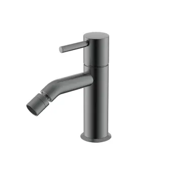 Смеситель для биде NEMO Round с донным клапаном BRUSH GUN METAL NM-2321BGM