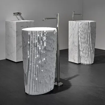 Раковина Antonio Lupi Controverso 45x85x45, без отв., Marmo Carrara А0002423621