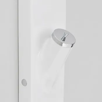 Стакан с крышкой Artceram Sotto Up подвесной, белый/хром ACA028 bi/cr