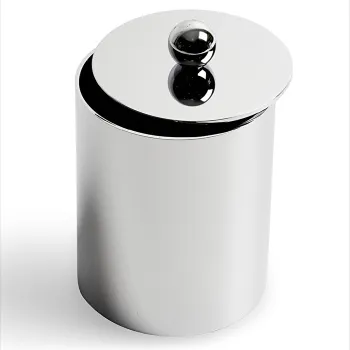 Контейнер с крышкой Devon&Devon Waltz настольный хром WLZ-120-CR