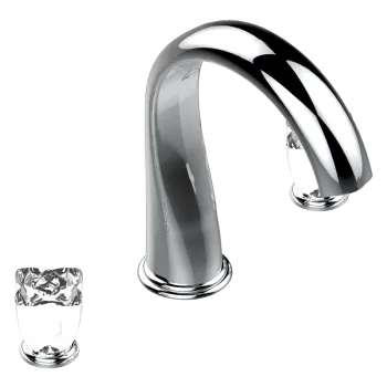Смеситель на борт ванны THG Petale De Cristal Clair U6A-A02-25SG хром