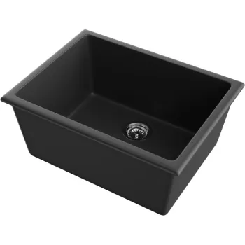 Мойка кухонная Omoikiri Okinoshima 61-U/I-BL черная 4997063
