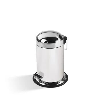 Ведро Decor Walther Universal 608173 белый / сталь полированная