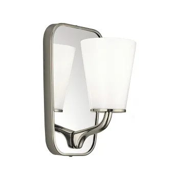 Светильник настенный Devon&Devon Twinkle 140х210 мм ip20 никель блестящий с царапинами с выставки DETWINKLENK с царапинами/ВЫСТАВКА