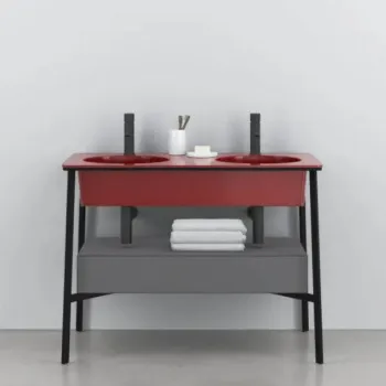 Раковина встраиваемая Cielo I Catini Catino Doppio CALADSF CO 100 см красный