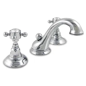 Смеситель для раковины с автоматическим сливом Nicolazzi Half Dome Crystal 1408CR93 хром