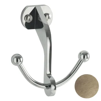 Крючок двойной Kerasan Retro бронза 742493