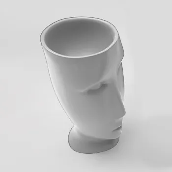 Раковина свободностоящая Kerasan Artwork Moloco, слив в стену, Grigio matt 474059