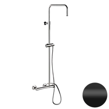 Душевая система Daniel Diva DV636DASSD15 чёрный матовый