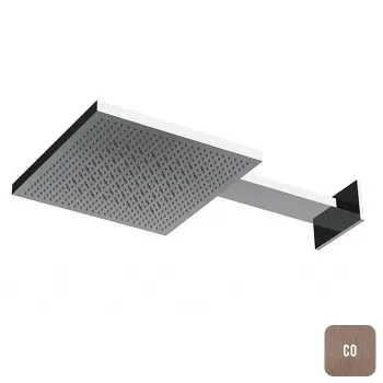 Душевая лейка из стены Almar Velvet Dual Flow 300х300, 2 режима, материал нерж. сталь, copper brushed pvd E044277.CO