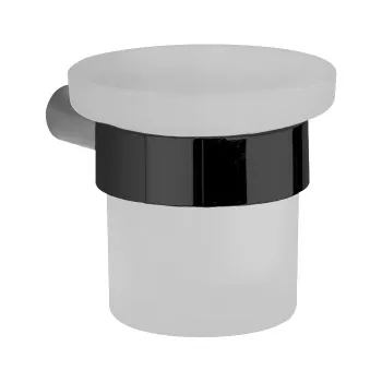 Стакан подвесной Cisal System матовое стекло/черный матовый SY09050040 Акция