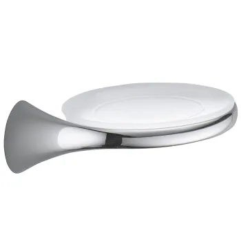 Мыльница подвесная Colombo Link хром/матовое стекло B2451-VAN