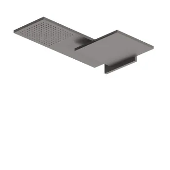 Двойной верхний душ Fantini Venezia латунь, настенный, Matt Gun Metal PVD 86 P5 8035B