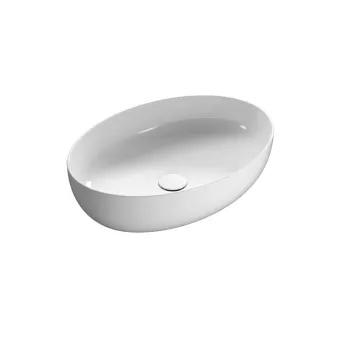 Раковина Globo T-Edge Oval Накладная 60x42 bi (Bianco) TFO60BI