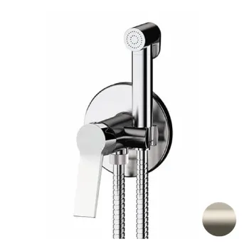 Смеситель с гигиеническим душем Remer Slash & Dot Slash сталь SL65WXV