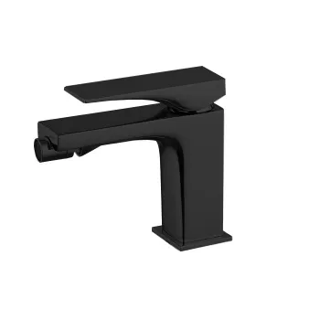 Смеситель для биде Fima Carlo Frattini Zeta с донным клапаном click-clack, чёрный матовый F3962NNS