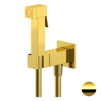 Смеситель с гигиеническим душем Remer Absolute золото глянцевое Q64DO