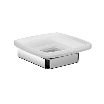 Подвесная мыльница хрустальное стекло сатинированное Emco Trend, хром 0230 001 00