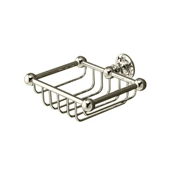 Мыльница малая решетчатая Devon&Devon First Class настенная никель блестящий DD33050NK