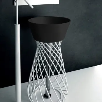 Раковина Artceram WIRE 43, без отв., черный глянцевый WIL001 03 00