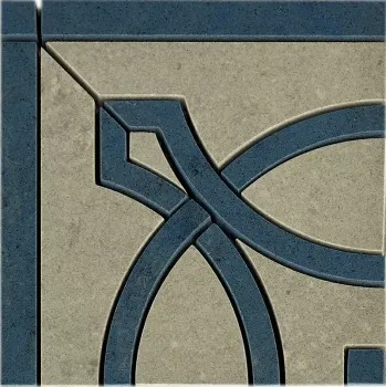 Керамогранит Casalgrande Padana Marte Angolo Rinascimento B Grigio Egeo Levigato (Grigio Egeo, Azul Bahia) 15х15