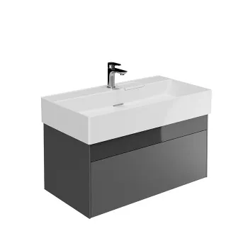 Тумба LOGICA подвесная Kerama Marazzi 2 ящика 90 см стальной серый LOG.90.2\ST