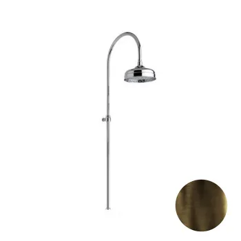 Душевая стойка с верхним душем Nicolazzi Doccia 30см, тёмная бронза 5712DB30