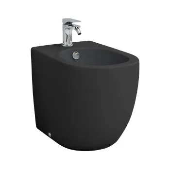 Биде напольное Artceram File 2.0 53х37хh42, c 1 отв., черный матовый FLB002 17 30