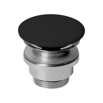 Донный клапан для раковины Azzurra с крышкой керамической, carbone PILCE CA