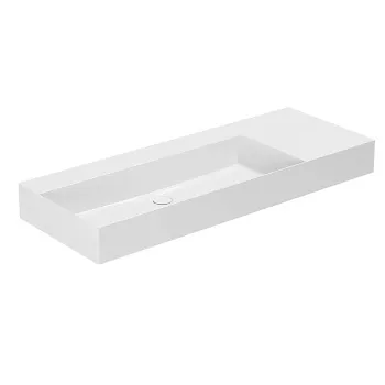 Раковина подвесная Azzurra Elegance Squared 122х46см без отв. под смеситель, белый ELLP12246RQ0BI