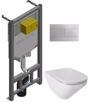 Унитаз c инсталляцией Jacob Delafon Modern Life E21776RU-00 белый