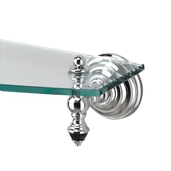 Полочка стеклянная Devon&Devon Black Diamond 60 стекло прозрачное хром BLKD510CR