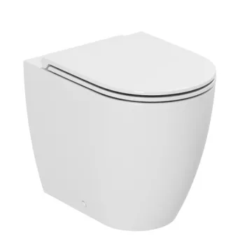 Унитаз приставной Azzurra Comoda CMVCTPE00000BI/(COM 100/P bi) c креплением VFV, Easy Clean, белый