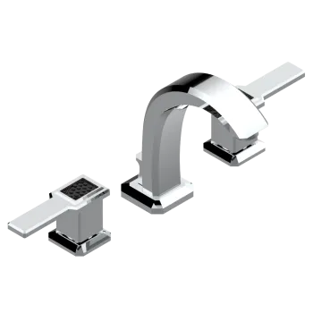 Смеситель для раковины THG Metropolis Cristal Noir A Manettes A2M-A02-151M хром