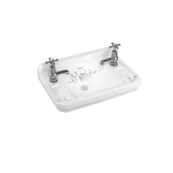 Подвесная раковина Burlington Bespoke/Floral B8 2TH MEAD зеленый