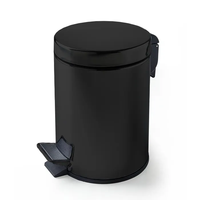 3SC Hotel&Hotel Ведро 5 л. 22,5x33,5xh30,5 см, с крышкой и механизмом softclose, цвет: чёрный матовы