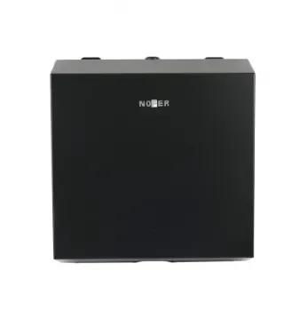 Диспенсер для бумажных полотенец Nofer из нержавеющей стали черный 300х280х100 мм 04006.N