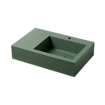 Раковина накладная Cielo I Narcisi NALAMDX AL 76 см правая зеленый