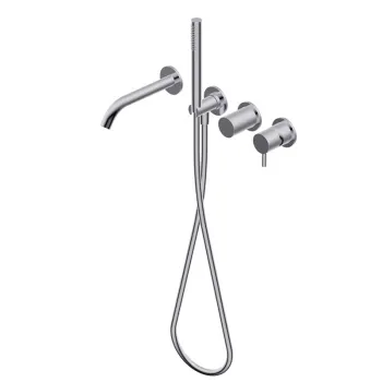 Смеситель для ванны Ritmonio Diametro35 S встраиваемый брашированный хром PR52EC201IX