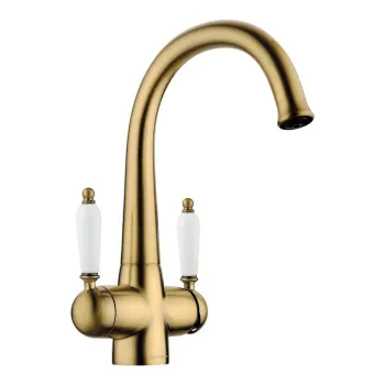 Смеситель для кухни Omoikiri Okinawa 2-AB античная латунь 4994254