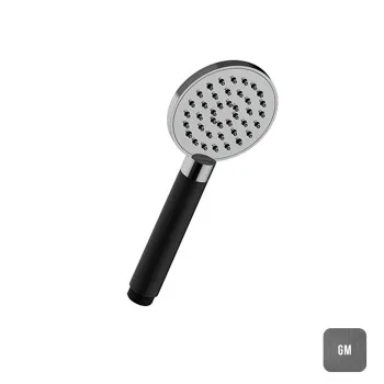 Лейка душевая ручная Posh Almar 90 с одним типом струи, оружейный металл брашированный pvd E082108.GM