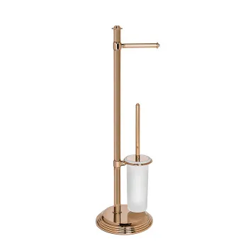 Стойка с аксессуарами Colombo Hermitage 73см туалетный ерш, держатель для туалетной бумаги, античная бронза B3318.OA