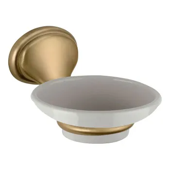 Мыльница Daniel Revival Acc.B. подвесная керамика белая/бронза REPS950 br 63