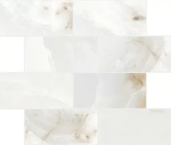 Мозаика Rex Ceramiche Reves De Rex Perle Muretto Sfalsato Glossy 6mm 7.5x15 30х30 770281