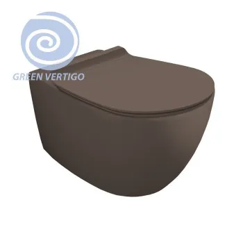 Унитаз подвесной Simas Vignoni VI18VERT moka matt коричневый
