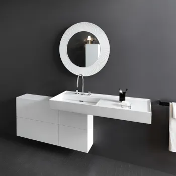 Laufen Kartell Тумба под раковину справа, 1200х270х610мм, с 1 дверцей и 2 створками, цвет: белый матовый