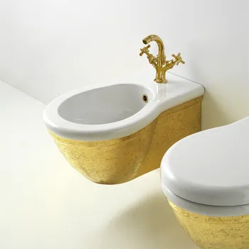 Биде подвесное Globo Paestum 57х38см с 1 отв. под смеситель, с комплектом креплений, Marble A04 PAS10.A04*1