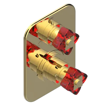 Смеситель для душа THG Petale De Cristal Rouge U6C-F01-5500BE полированное золот