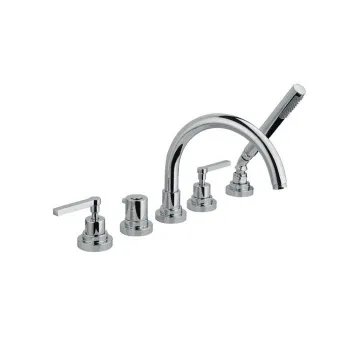 Смеситель на борт ванны Nicolazzi Mac Kinley 05 Смеситель на борт ванны с ручным душем MCKINLEY05 на 5 отв 2214CR29