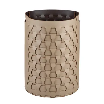 Круглая корзина для белья ADJ Dubai D40xH57, капучино/шоколад 57441